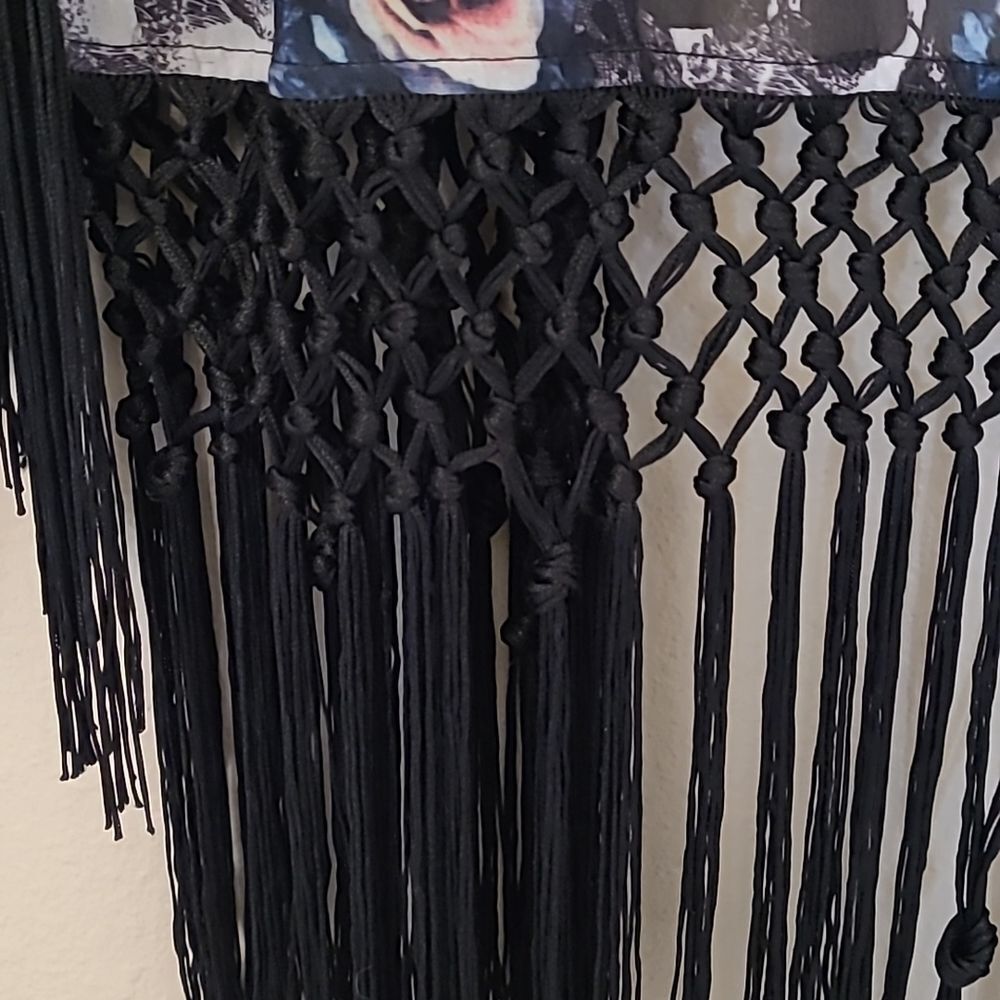 Spin Doctors Whimsagoth Fringe Cover up Shawl - Picture 7 of 10